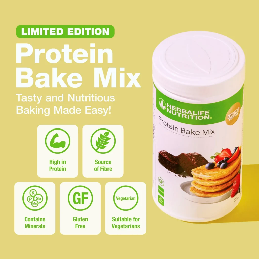 Decorative image of Herbalife Nutrition protein bake mix